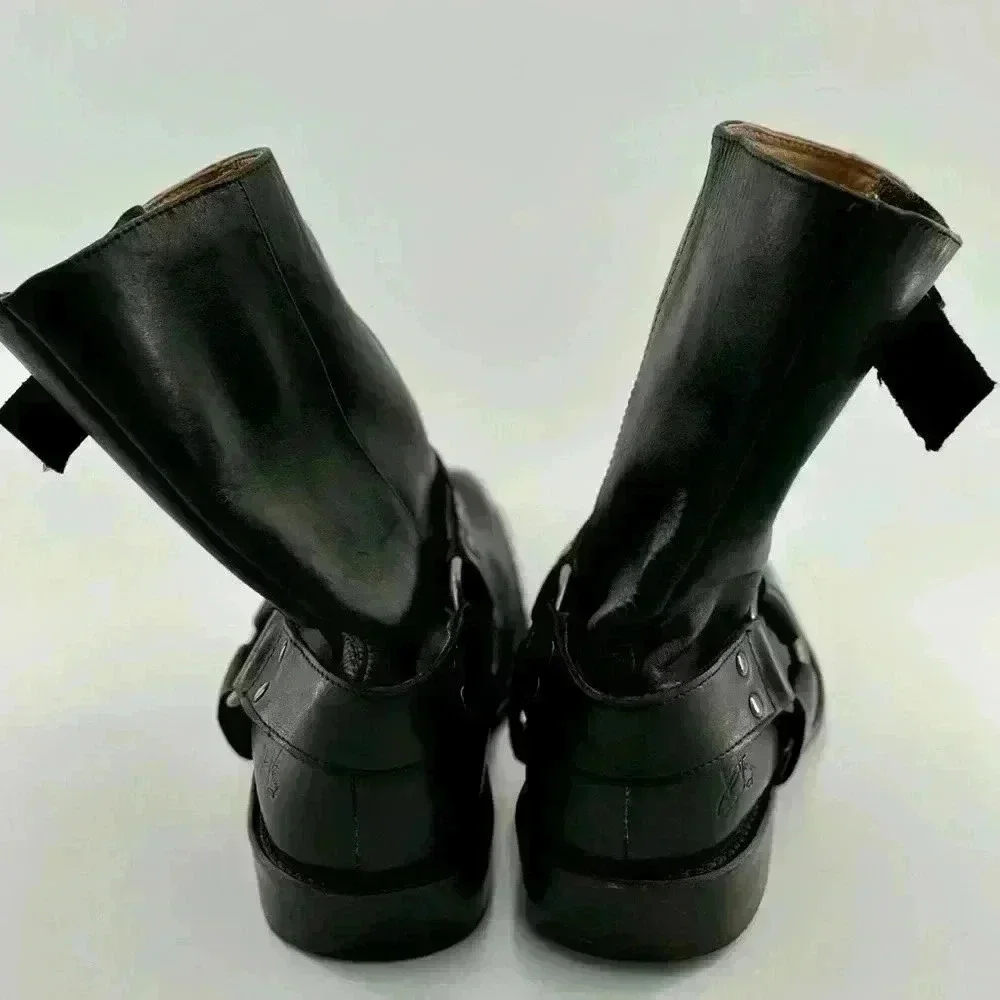 John Fluevog Original Men’s Black Leather Boots in size 9M - Picture 16 of 17